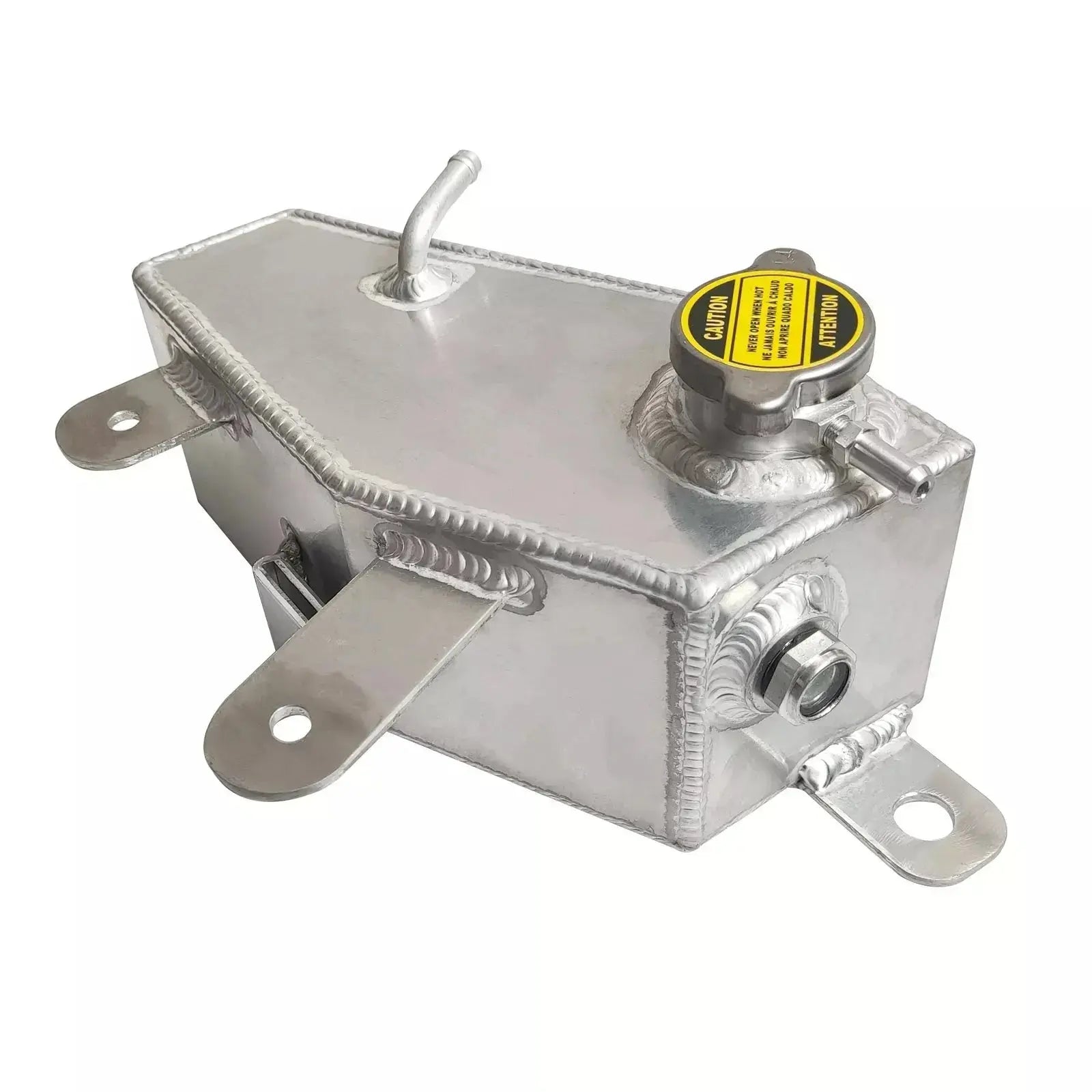 thumbnail image 2 of Senta-Autoparts 1.6L Aluminum Coolant Overflow Tank - Black Anodized Expansion Reservoir Bottle 2 of 6