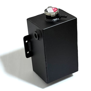 Universal Aluminum Coolant Overflow Expansion Tank Bottle 8" x 5" x 4"