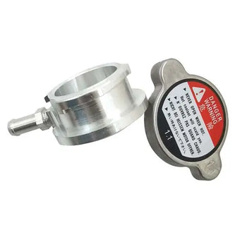 Weld-On Billet Aluminum Radiator Filler Neck 32mm 1.25" ID With Cap HCSPEED