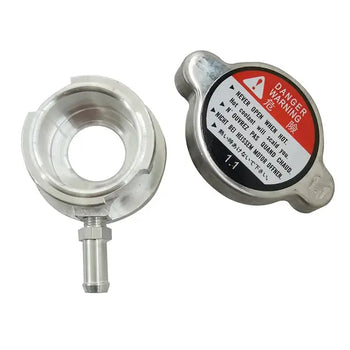 Weld-On Billet Aluminum Radiator Filler Neck 32mm 1.25" ID With Cap HCSPEED