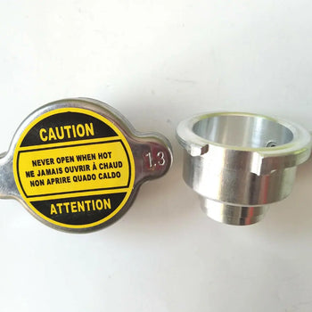  Aluminum Weld On Radiator Filler Neck 1-1/4" And 1 Free 1.3 BAR Radiator Cap