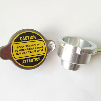 Weld-On Aluminum Radiator Filler Neck 1-1/4" And 1 Free 1.8 BAR Radiator Cap HCSPEED