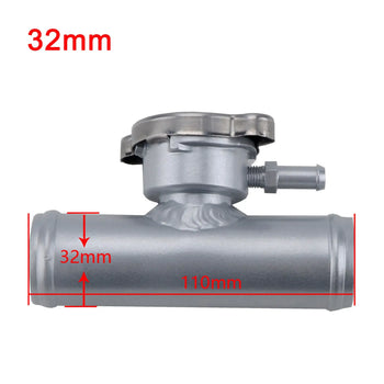 32mm 1-1/4" Hose Aluminum In-Line Radiator Hose Filler Neck 