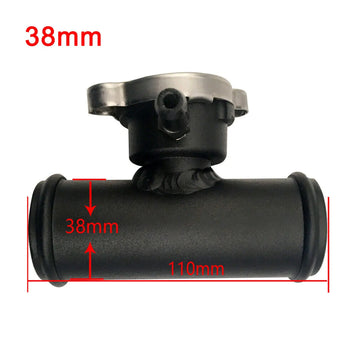 38mm Aluminum Inline Filler Neck Hose With Cap 1-1/2" Hose