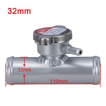 32mm 1-1/4" O.D Aluminum Radiator Inline Filler Neck Hose 45 Degrees
