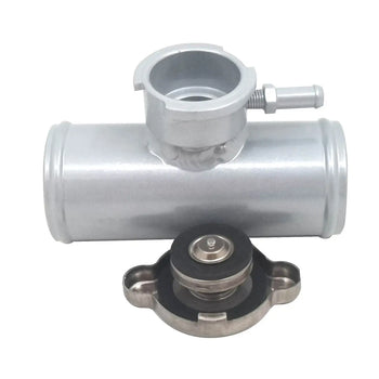 42mm 1.65" Universal Aluminum In Line Radiator Hose Filler Neck HCSPEED