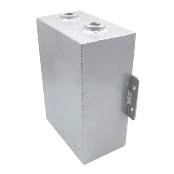 Universal Aluminum Coolant Recovery Expansion Overflow Reservoir Tank Silver HCSPEED