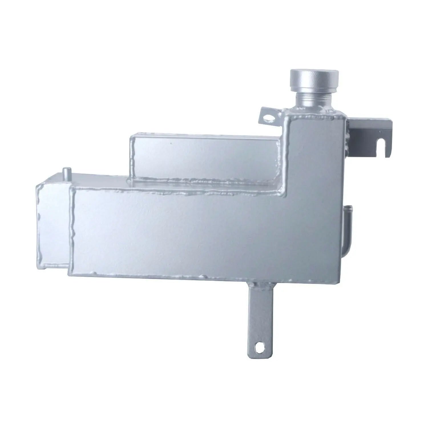 Aluminum Coolant Overflow Tank For Ford F-350 7.3L Turbo Diesel 1995-1997 – Silver, Cap Included