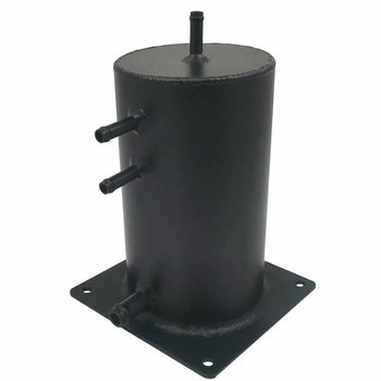 Universal Aluminium Fuel Swirl Tank Surge Pot 1.5l 8mm Pipes