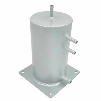 Universal Aluminium Fuel Swirl Tank Surge Pot 1.5l 8mm Pipes Hcspeed Auto Parts