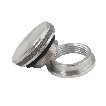 Alloy Aluminum Filler Neck Weld On Bung - Screw Cap Small CNC Gas Oil Tank HCSPEED