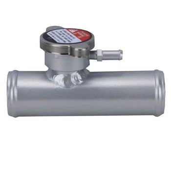 Universal 38mm 1-1/2" 130mm Aluminum Inline Filler Neck Hose With Cap HCSPEED