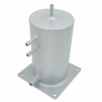 Universal Aluminium Fuel Swirl Tank Surge Pot 1.5l 8mm Pipes Hcspeed Auto Parts