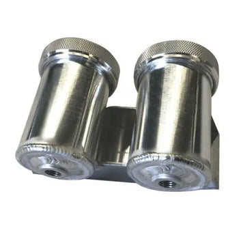 AN-4 (4AN 7/16"x20) Double Aluminum Brake Clutch Fluid Reservoir Pot
