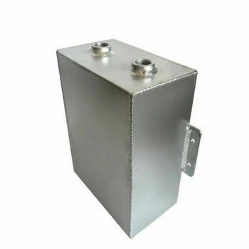 Universal Aluminum Coolant Recovery Expansion Overflow Reservoir Tank Silver HCSPEED