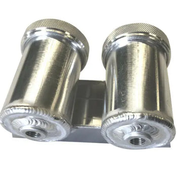 AN-4 (4AN 7/16"x20) Double Aluminum Brake Clutch Fluid Reservoir Pot
